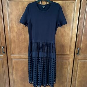 Ann Taylor Navy Blue Dress Size M